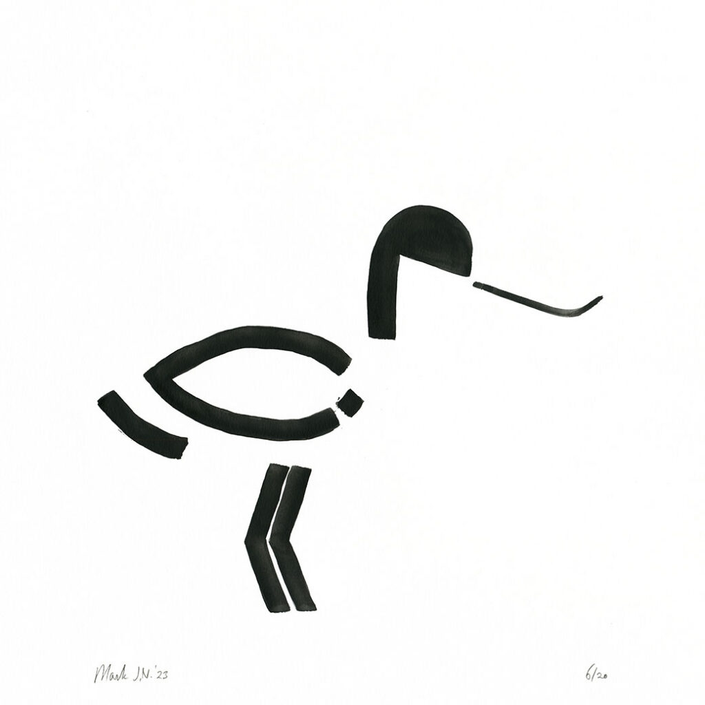 Avocet print
